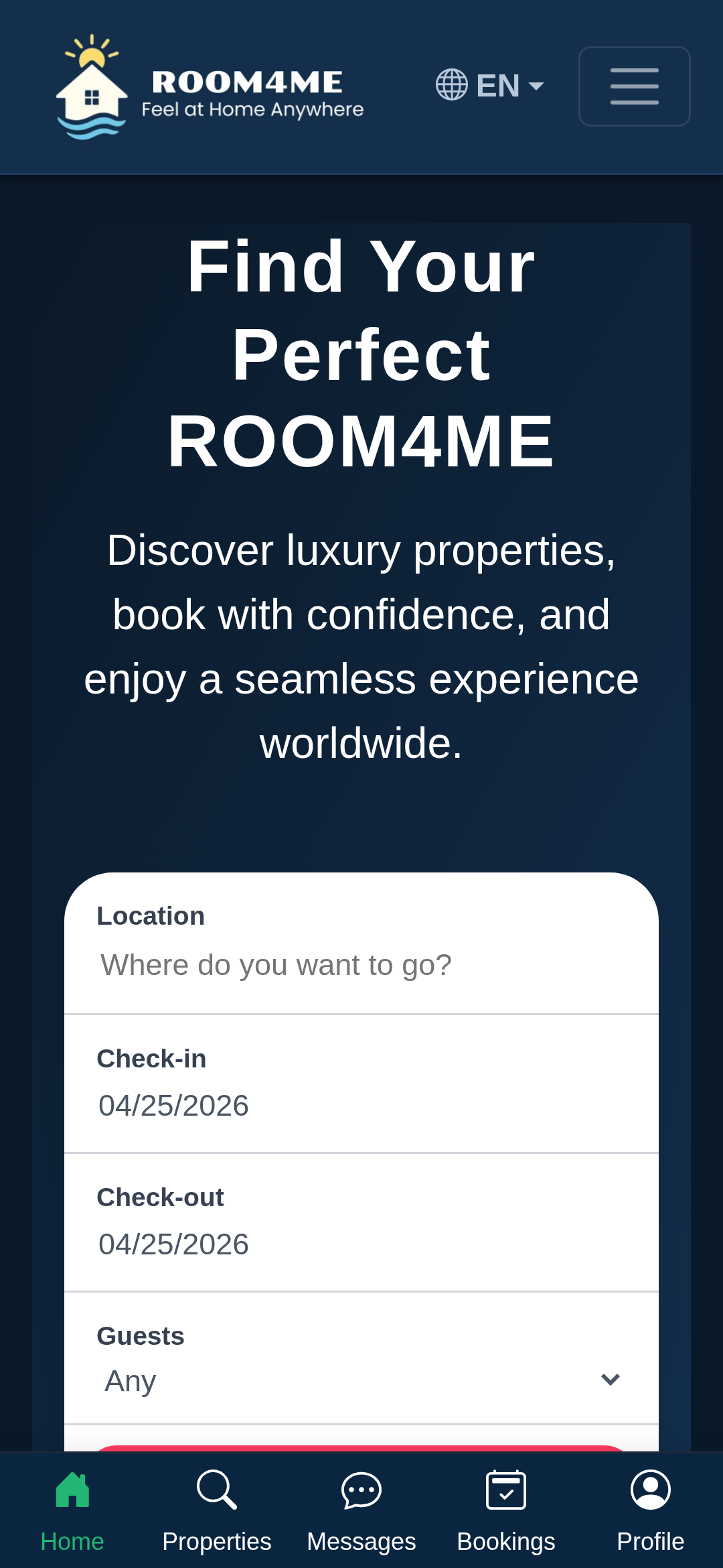 ROOM4ME Dashboard Detail